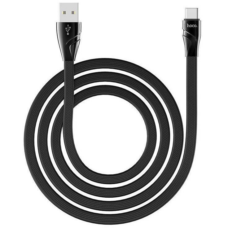 

Кабель для зарядки телефона USB Type-C Android Twisting HOCO U57 |120см 2.4A| Черный