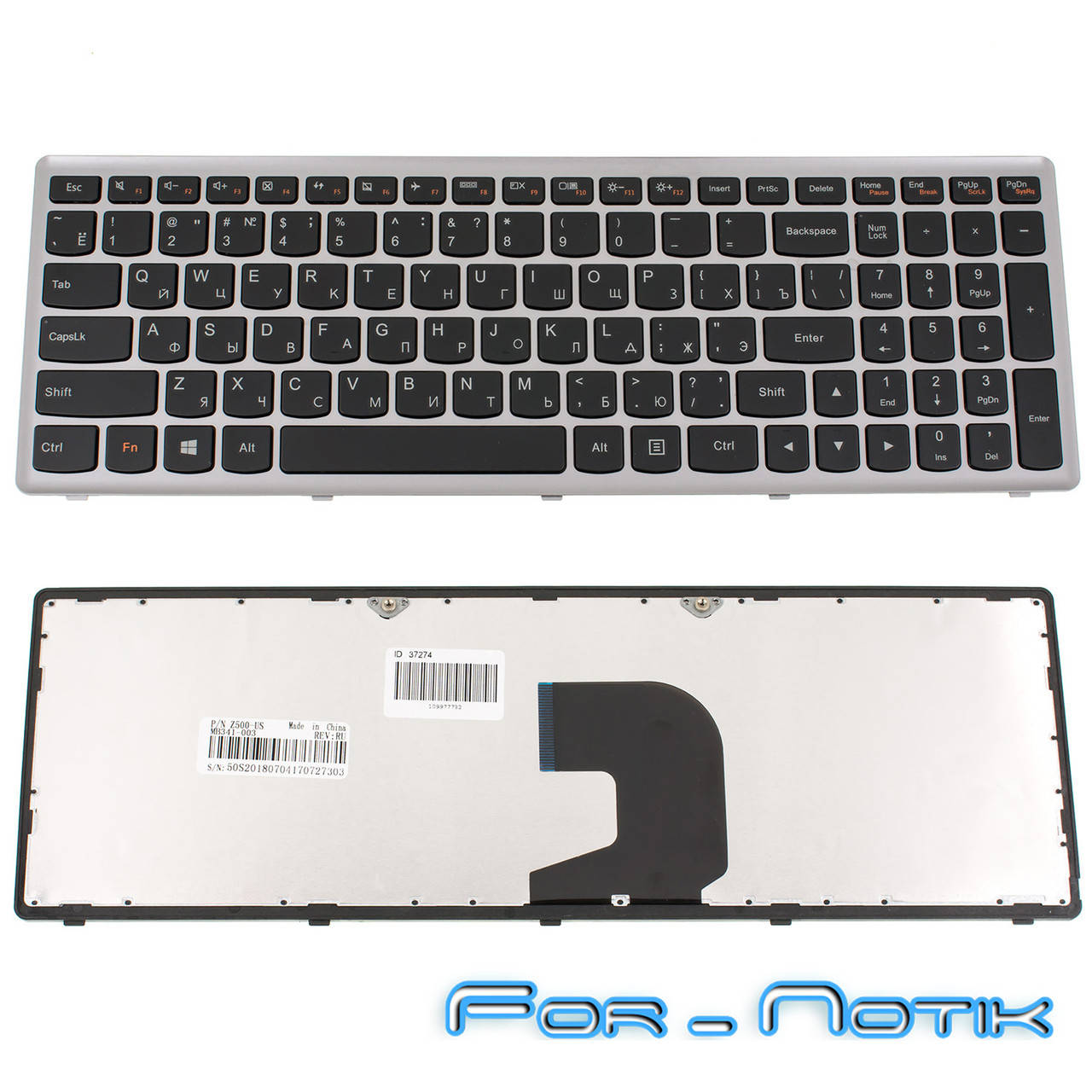 

Клавиатура LENOVO IdeaPad P500 LENOVO Z500, Черный