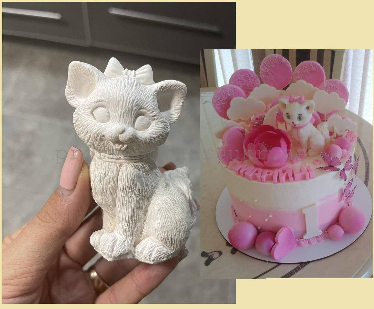 

Силиконовый Молд ЗД "Котенок Marie"