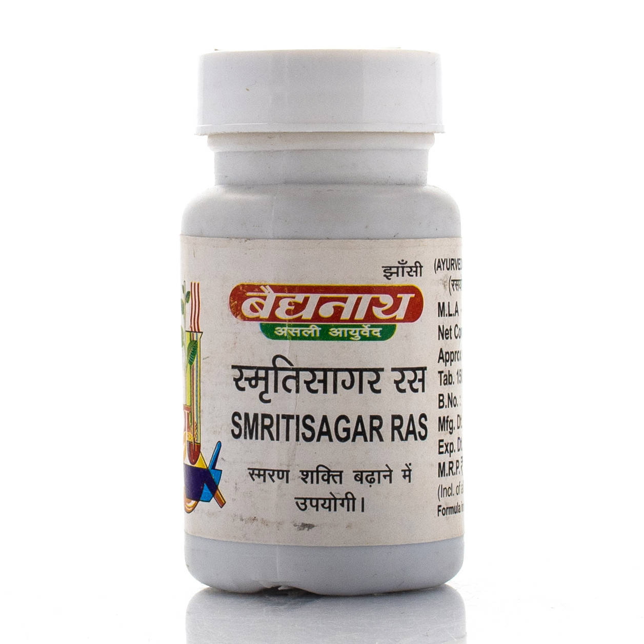 

Смрити Сагар Раса- психические расстройства Smritisagar Ras Baidyanath 80 таб