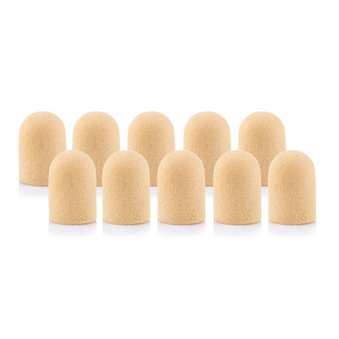 

Колпачки желтый Nail Drill для педикюра, диаметр 16мм 240грит, 10 шт