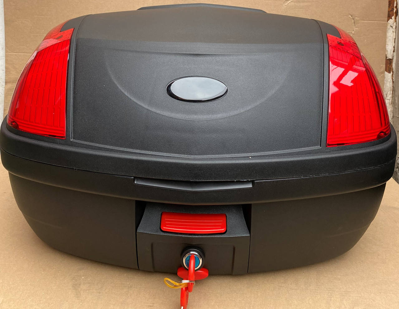 

Кофр большой на 2 шлема овальный 25*52см сьемный