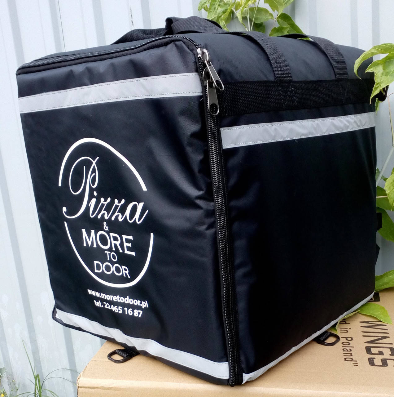 

Термосумка для пиццы, еды, суши. Терморюкзак для доставки еды, пицы, суши. Каркас. 43*43, высота 45