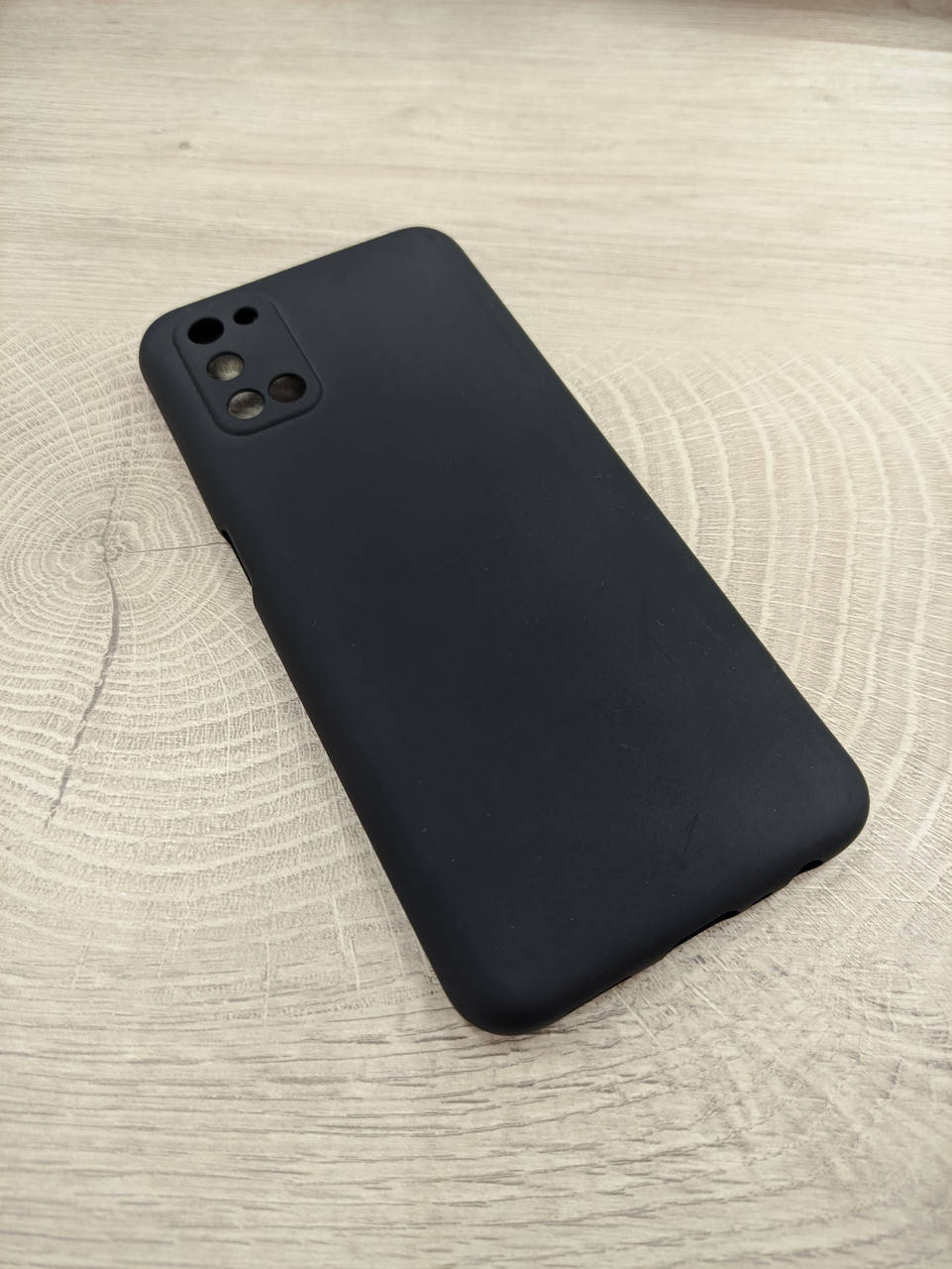 

Чехол на Oppo A52 Silicone Case Черный противоударный