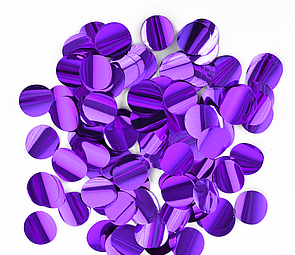 

Конфетти "Кружочки" 1,2 см фиолетовое, 50 г, Фиолетовый