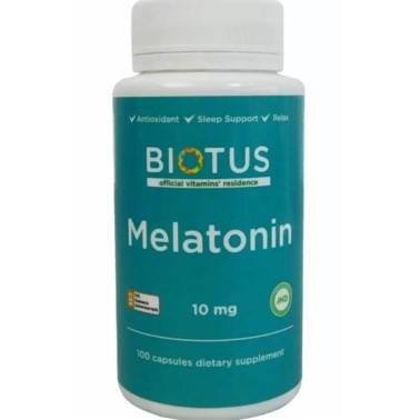 

Мелатонин, Melatonin, Biotus, 10 мг, 100 капсул (BIO-530456)