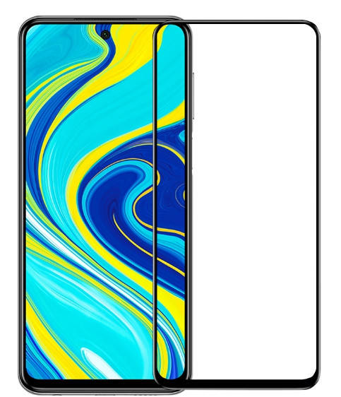 

5D Стекло Xiaomi Redmi Note 9 Pro полный клей ( Сяоми Редми Нот 9 Про ), Черный