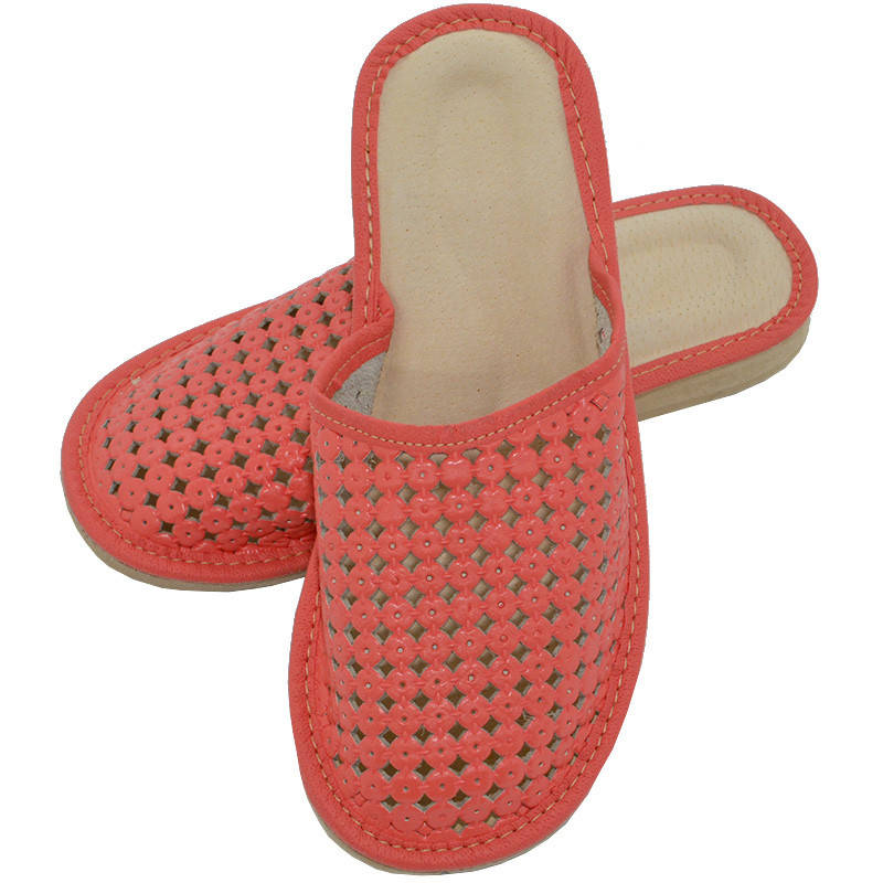 

Красивые тапочки для дома. ШВБ1.Кораловые