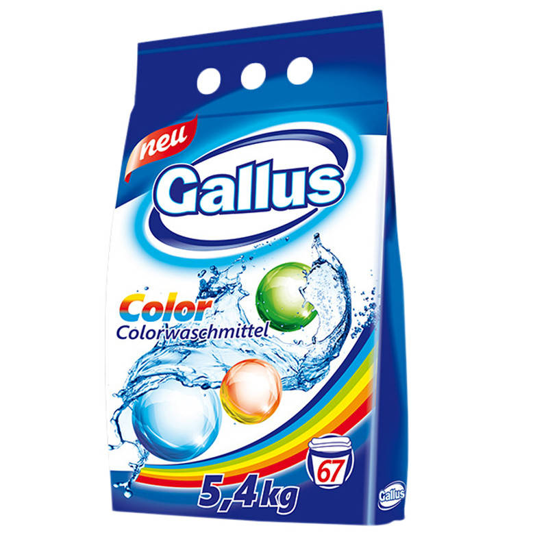 

Стиральный порошок Gallus Color Цветной 5,4 кг 67 циклов стирки