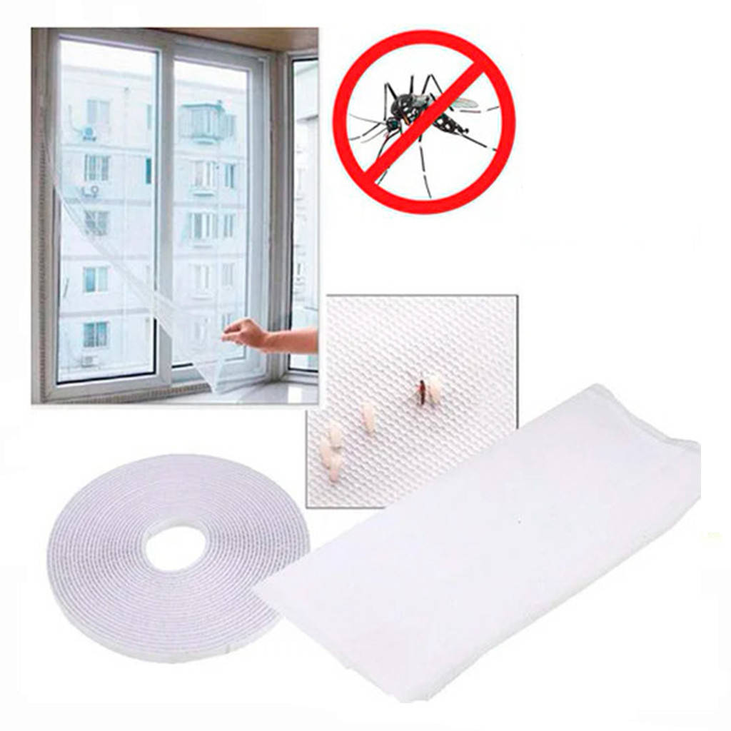 

Москитная оконная сетка STENSON 130 х 150 см с самоклеящейся крепежной лентой (81909), Белый