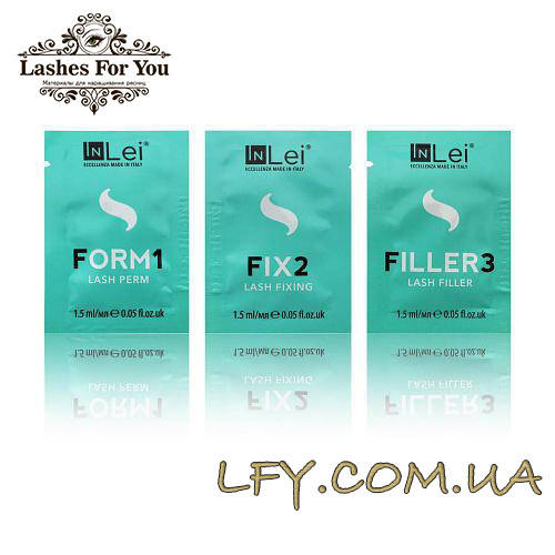 

Набор составов Inlei №1,2,3 в саше 1,5мл для ламинирования ресниц