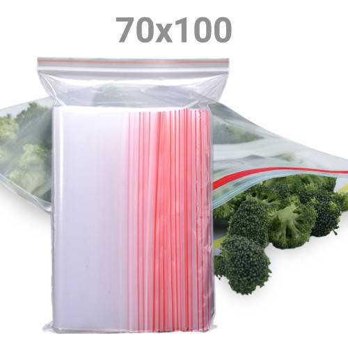 

Зип пакеты Zip Lock / пакет с замком - 70х100 мм, 100шт, Прозрачный