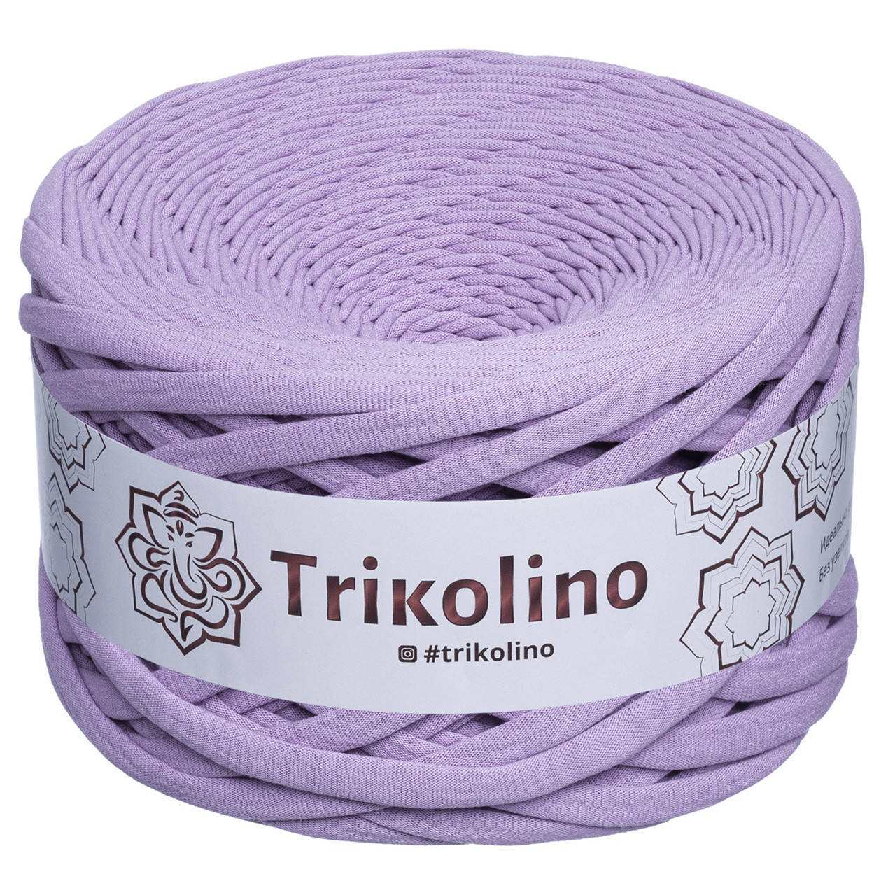

Trikolino (Триколино) 7-9 мм 100 м Глициния Трикотажная пряжа, нитки для вязания., Сиреневый