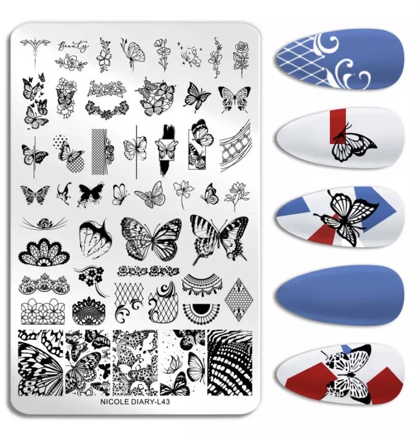 

Пластина для стемпинга nikole diary 43 без конверта