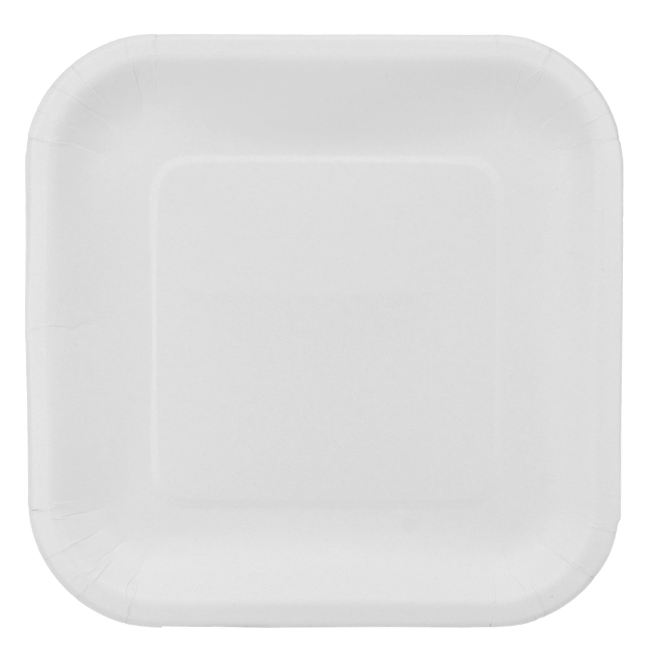 

Тарелка картон 23х23 см белая, Белый