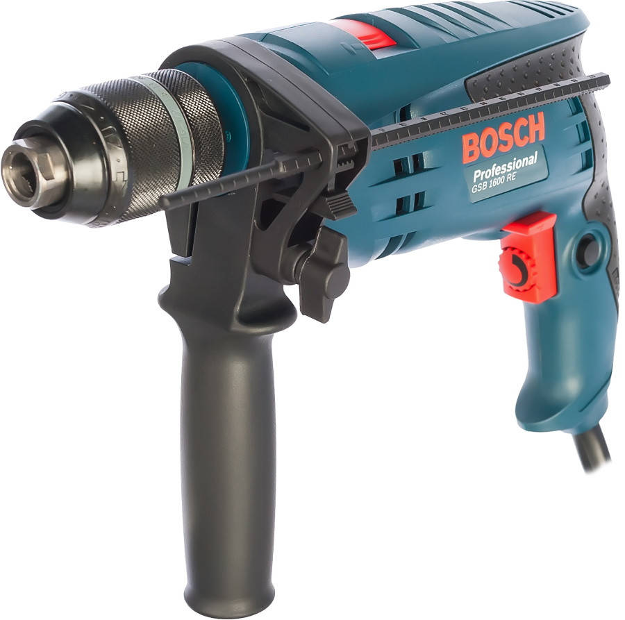 

Ударная дрель Bosch GSB 1600 RE Professional сетевая, БЗП, 0.7 кВт (0601218121)