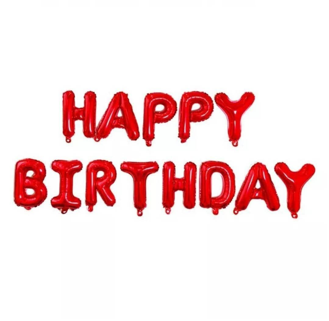 

Фольгированные надувные шары HAPPY BIRTHDAY | Красный