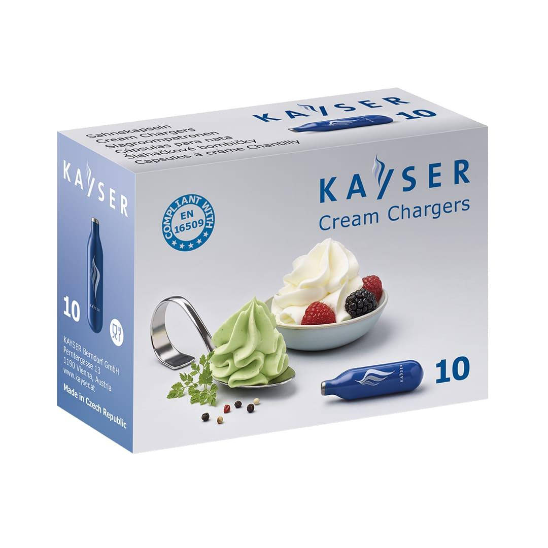 

Капсулы (баллончики) N₂O для сифонов Kayser, для приготовления взбитых сливок.