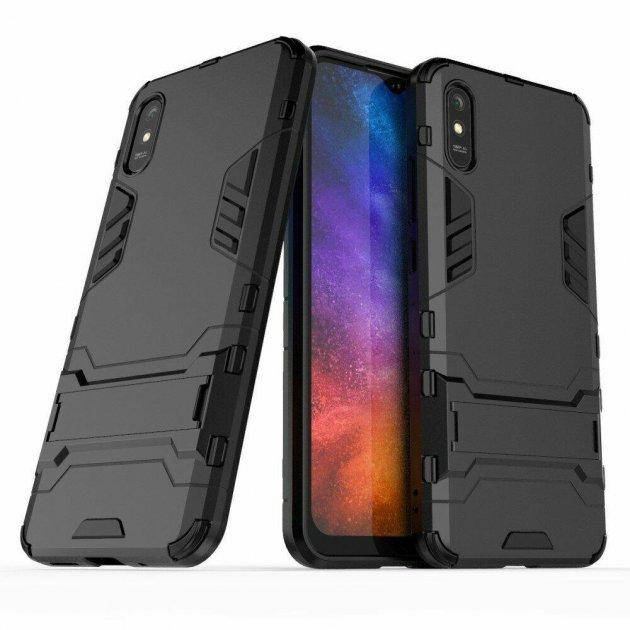 

Чехол бампер Iron Man противоударный c подставкой Xiaomi Redmi 9A