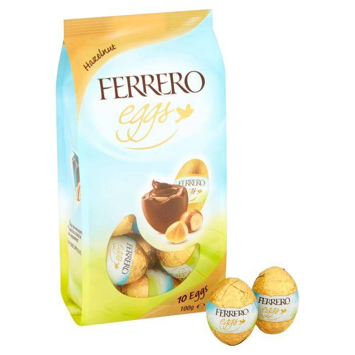 

Шоколадные яйца Ferrero Hazelnut & Chocolate Mini Easter Eggs 10s 100g