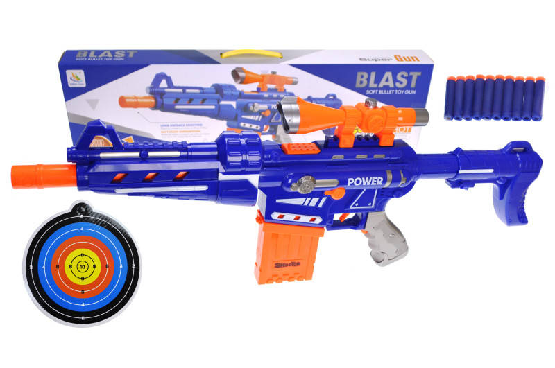 

Автомат бластер Нерф Nerf на поролоновых патронах, на батарейках 9922