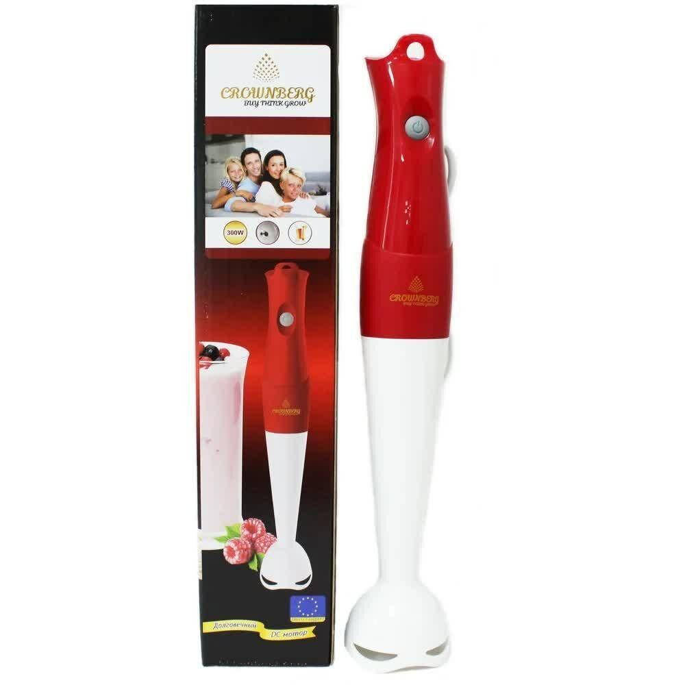 

Блендер ручной погружной Crownberg CB-6220 300W Red/White