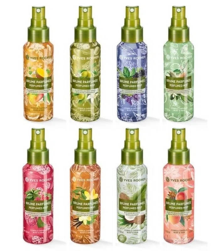 

Yves Roche парфумированьіе спреи для тела и волос 100мл