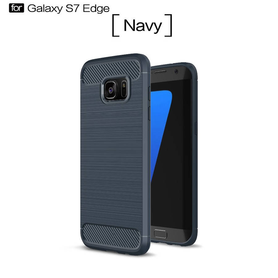 

TPU чехол накладка Urban для Samsung Galaxy S7 Edge (5 цветов) синий