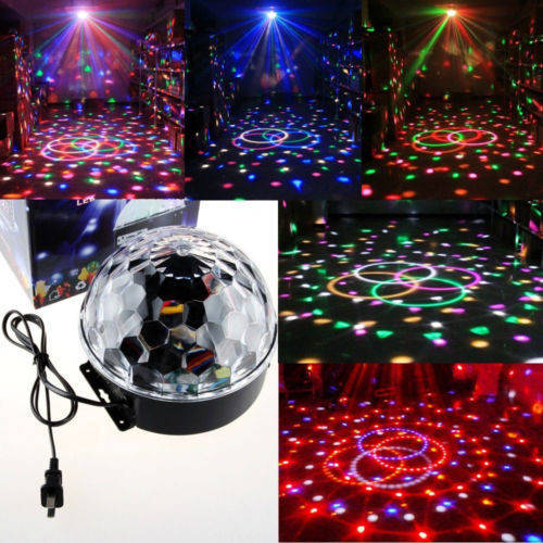 

Диско шар . Разноцветный диско шар LED Magic Ball Light