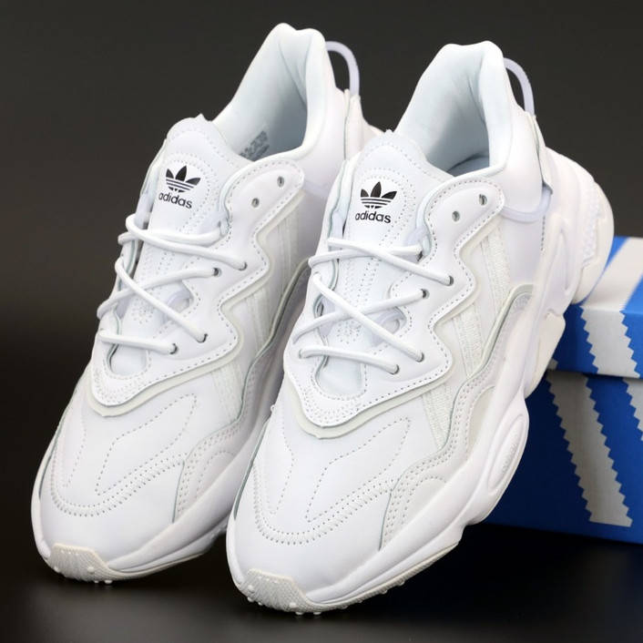 

Мужские кроссовки Adidas Ozweego, белый, рефлектив, Вьетнам 43