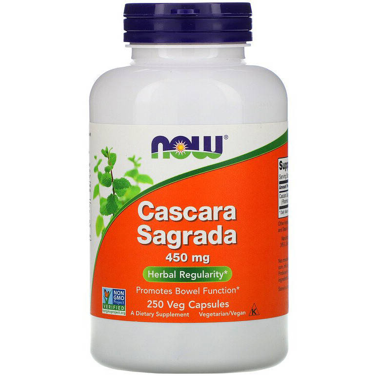 

Крушина NOW Foods "Cascara Sagrada" 450 мг (250 капсул)