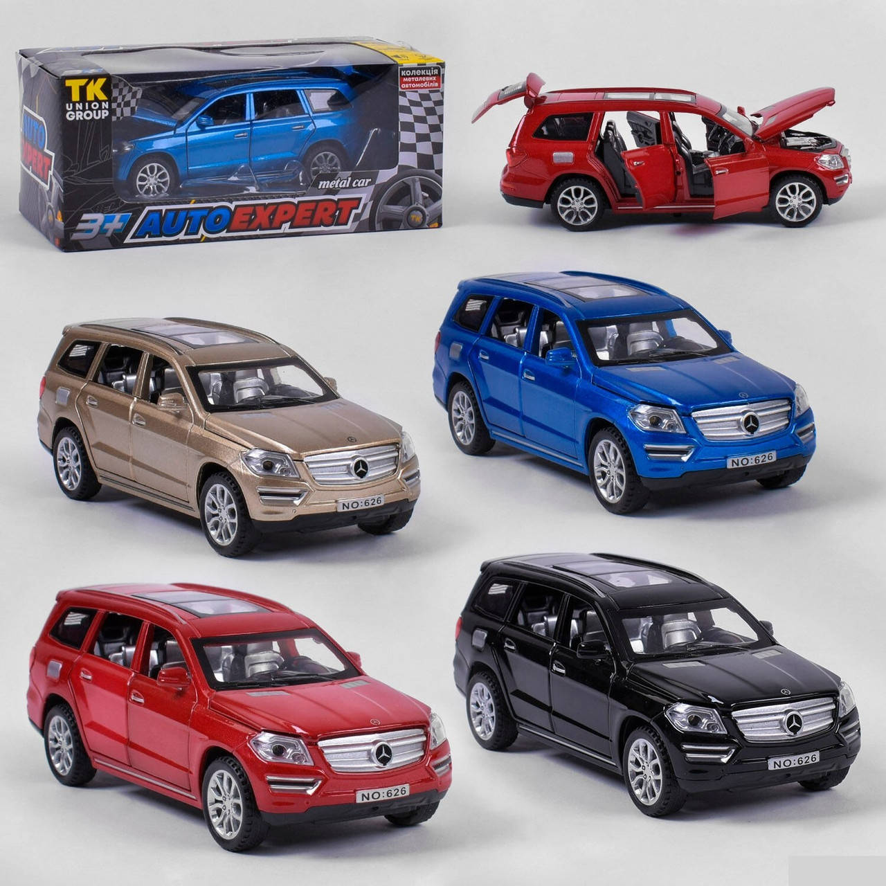 

Джип металлический Mersedes 23426 W "Auto Expert", инерция
