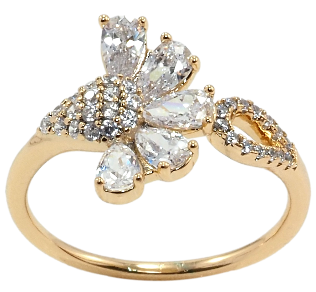 

Кольцо Xuping Позолота 18K "Кристальный цветок" р.17,18,18.5,19,20
