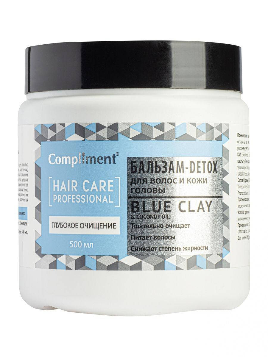 

Бальзам-DETOX для волос и кожи головы Глубокое очищение BLUE СLAY and Coconut oil Compliment 500 мл.