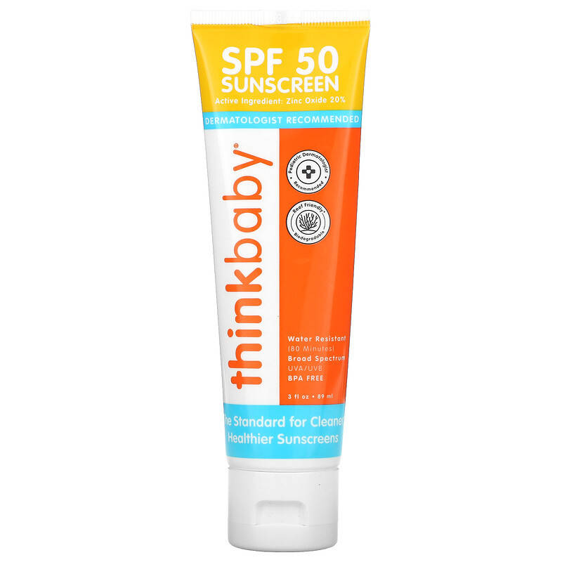 

Детский солнцезащитный крем Think "Thinkbaby Sunscreen SPF 50+" водостойкий (89 мл)