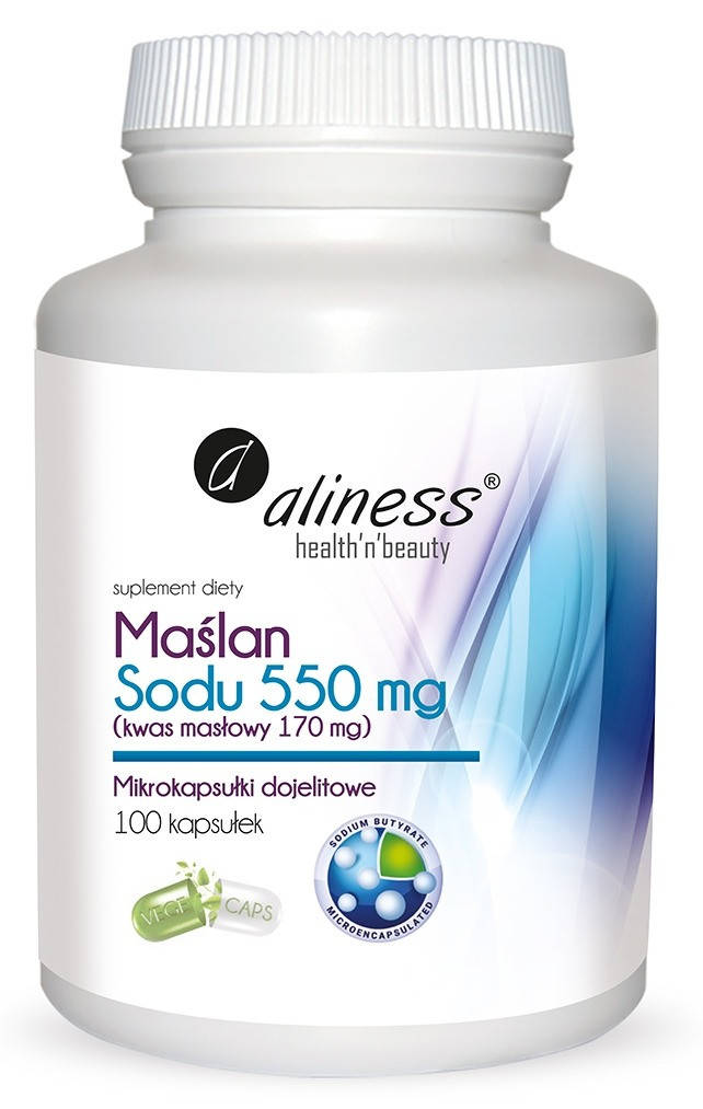 

Бутират натрия (Масляная кислота) 170 mg 100 caps, Aliness