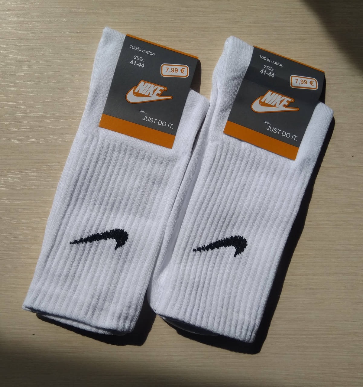 

Мужские носки Nike хлопок 41-44 белые