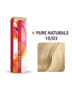

Фарба для волоссяWella Color Touch 10/03 натуральний золотистий светлій блондин