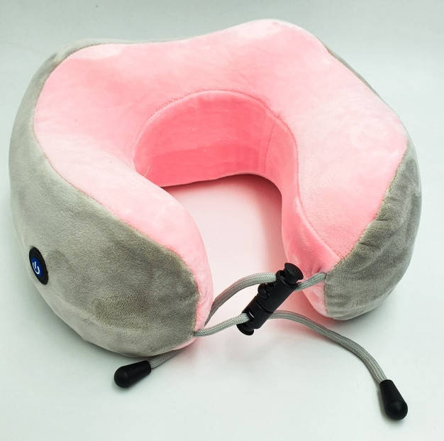 

Аккумуляторная Массажная подушка для шеи U-Shaped Massage Pillow SHAKE с памятью