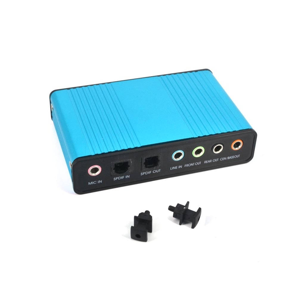 

Внешняя 5.1 USB звуковая аудио карта на 6 каналов / 3 мини джека SPDIF Toslink оптика