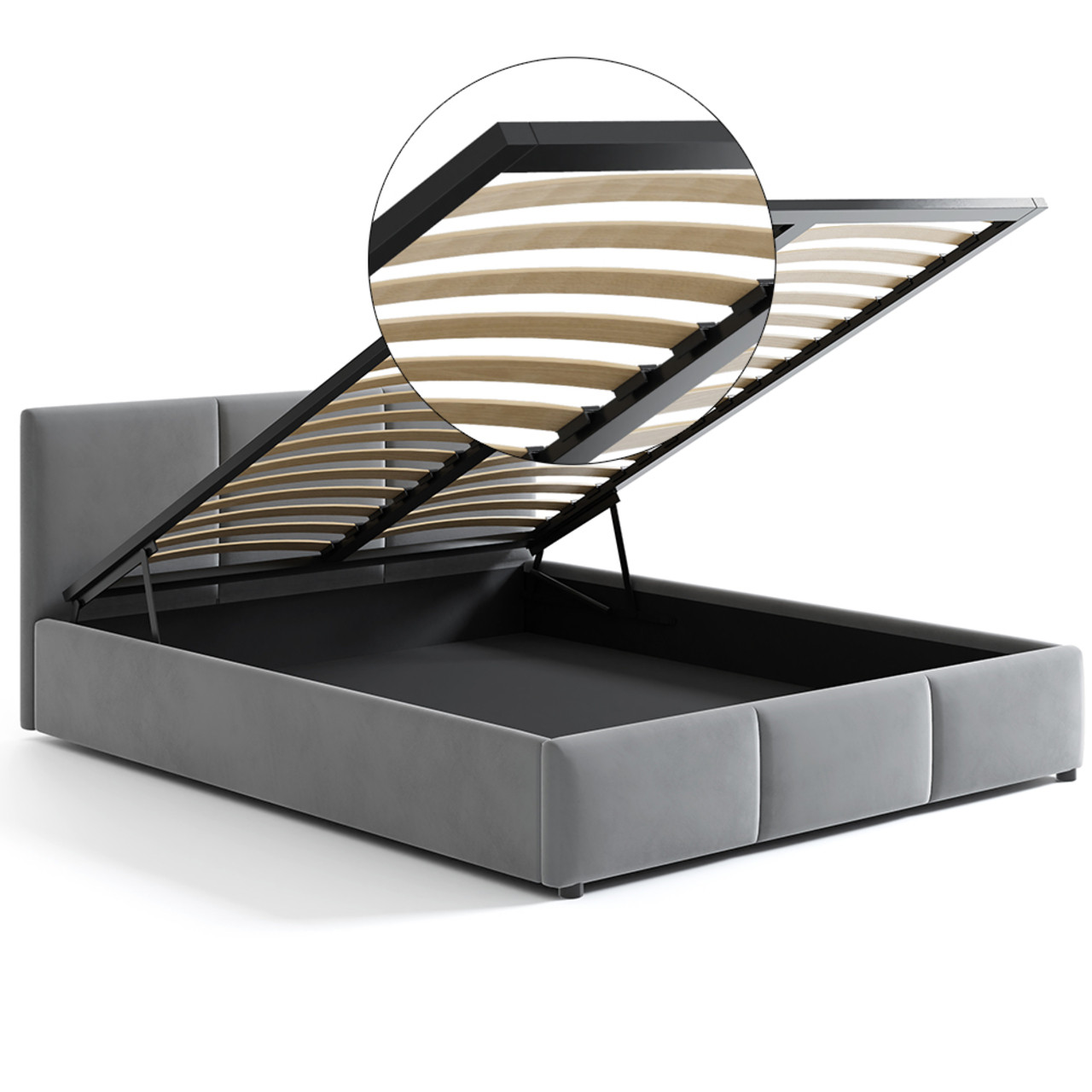 Ліжко Doros Мона Сірий 218х170х82 (83110005) 9