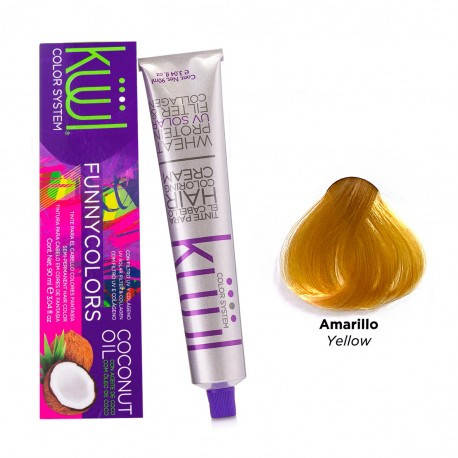 

Крем-краска для волос Kuul Funny Color Yellow 90 мл (3254Gu)