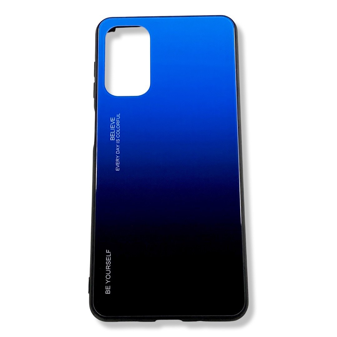 

Чехол Glass case на Samsung Galaxy M52 5G (на самсунг м52) сине-черный, Разные цвета