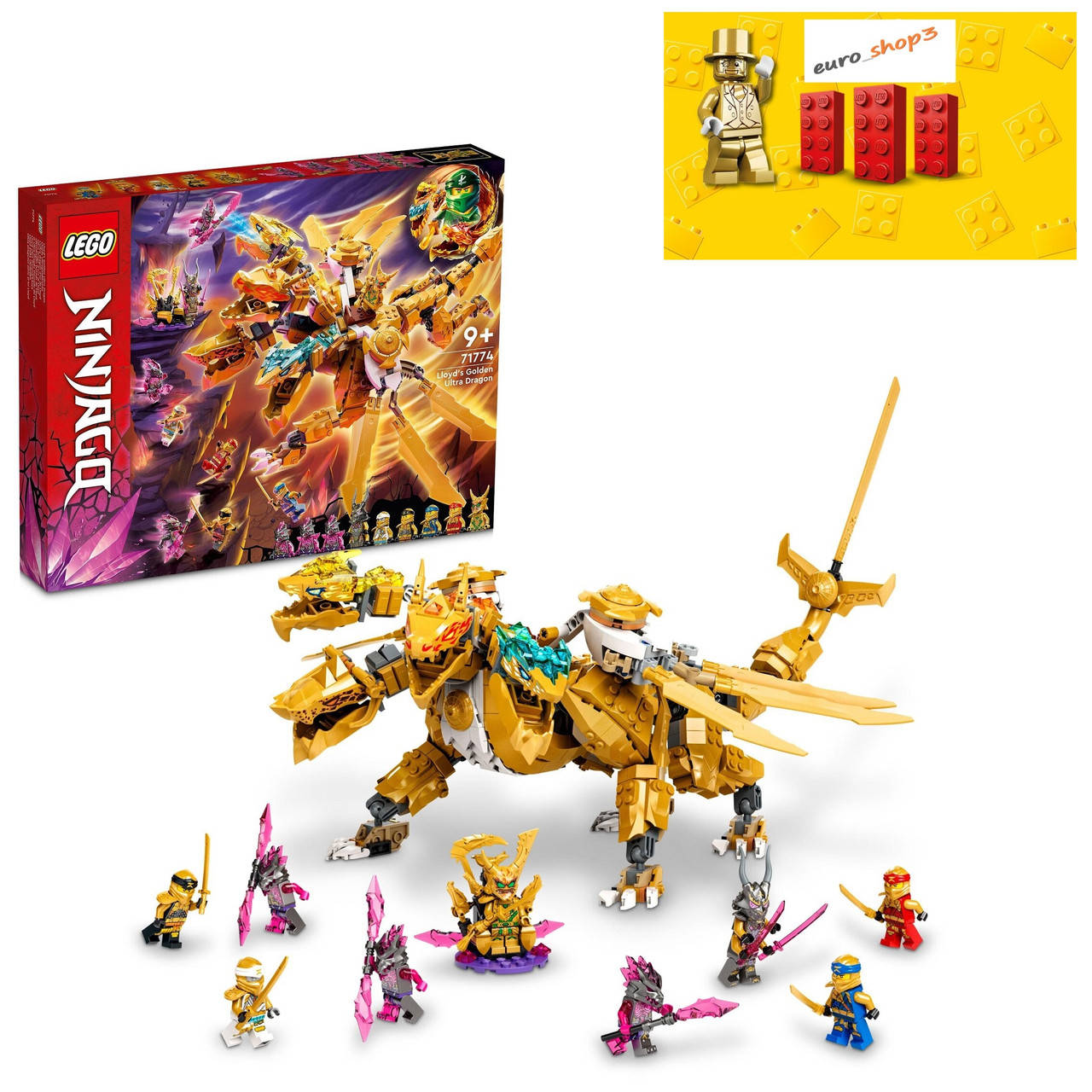 

LEGO Ninjago Золотой Ультра Дракон Ллойда 71774, Золотистый