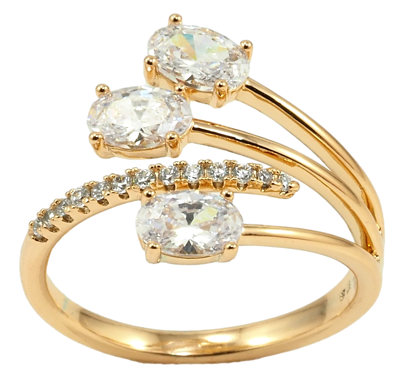

Кольцо Xuping Позолота 18K "Кристальная феерия" р.18-19