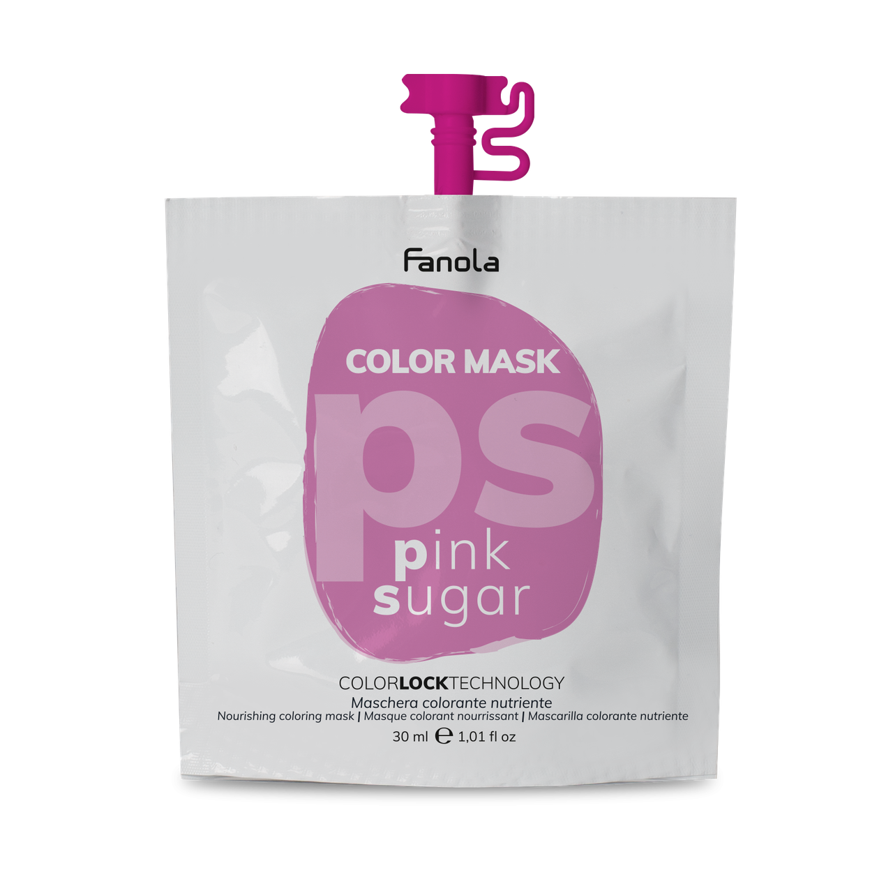 

Тонуюча маска для живлення і зволоження Рожевий цукор Fanola Color Mask Pink Sugar 30 мл