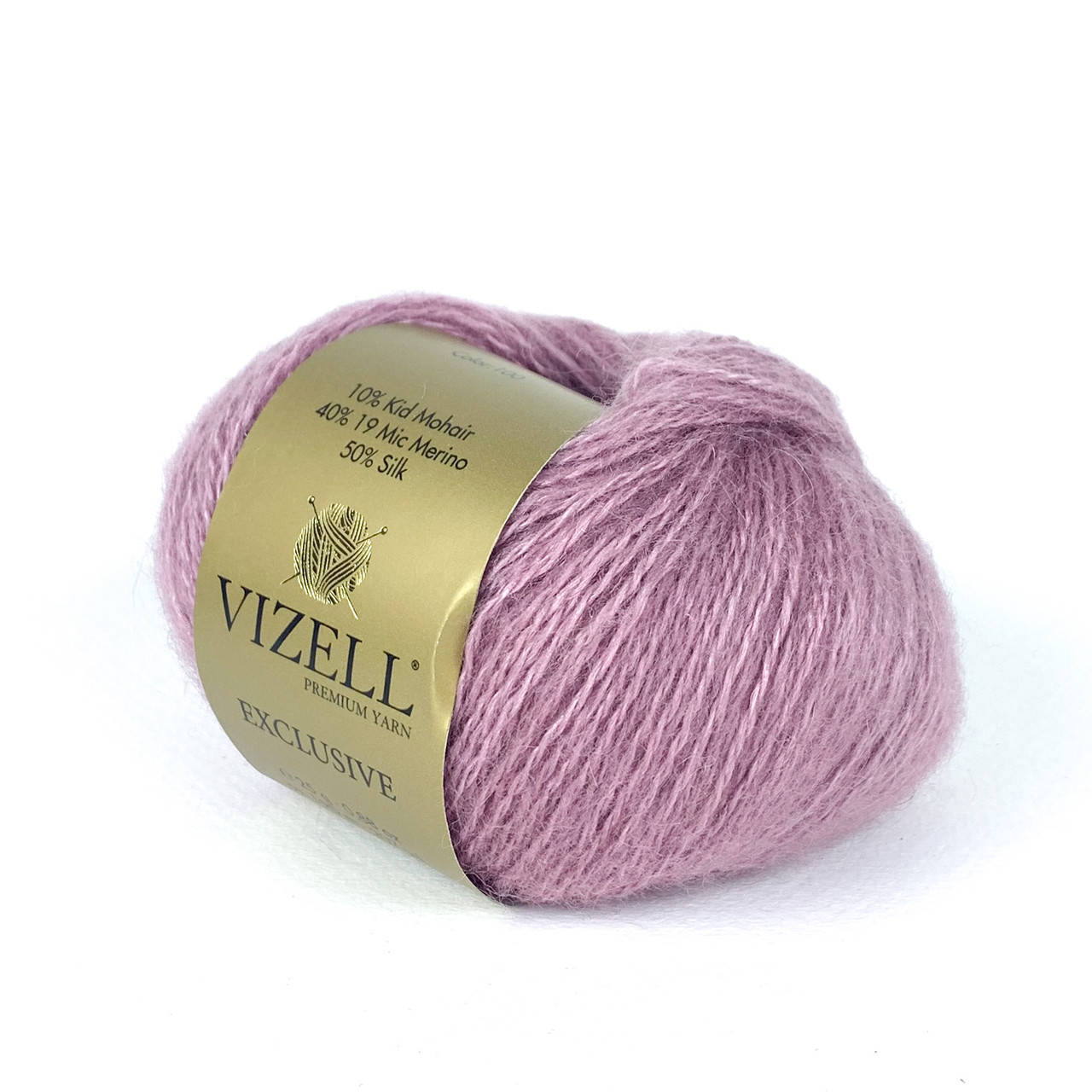 

Vizell Exclusive (Визелл Ексклюзив) № 100 сухая-роза (Пряжа мохер, нитки для вязания), Розовый