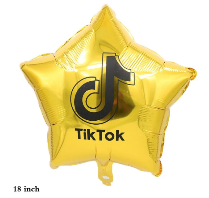 

Фольгированная звезда "Тик Ток" золото, 45 см (Китай)