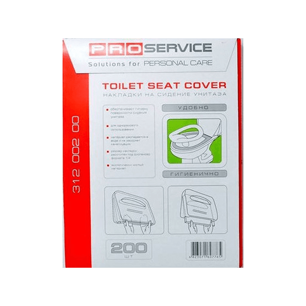 

Накладки для унитаза PRO-31200211 1/4 сложение 200шт
