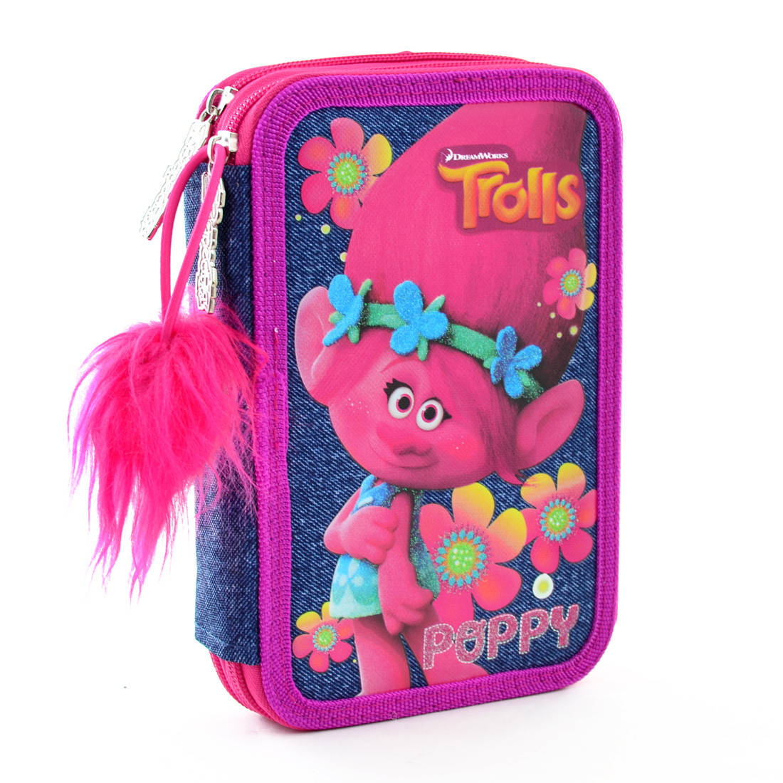 

Пенал твердый двойной Trolls, 20*13.5*4 код: 531517